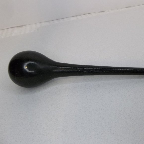 Antique Black Wood Bulb Hat Pin main image 4